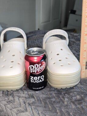 MINT - Crocs Classic Stacked Clog Chalk White 211355 Unisex Womens 9 Mens 7